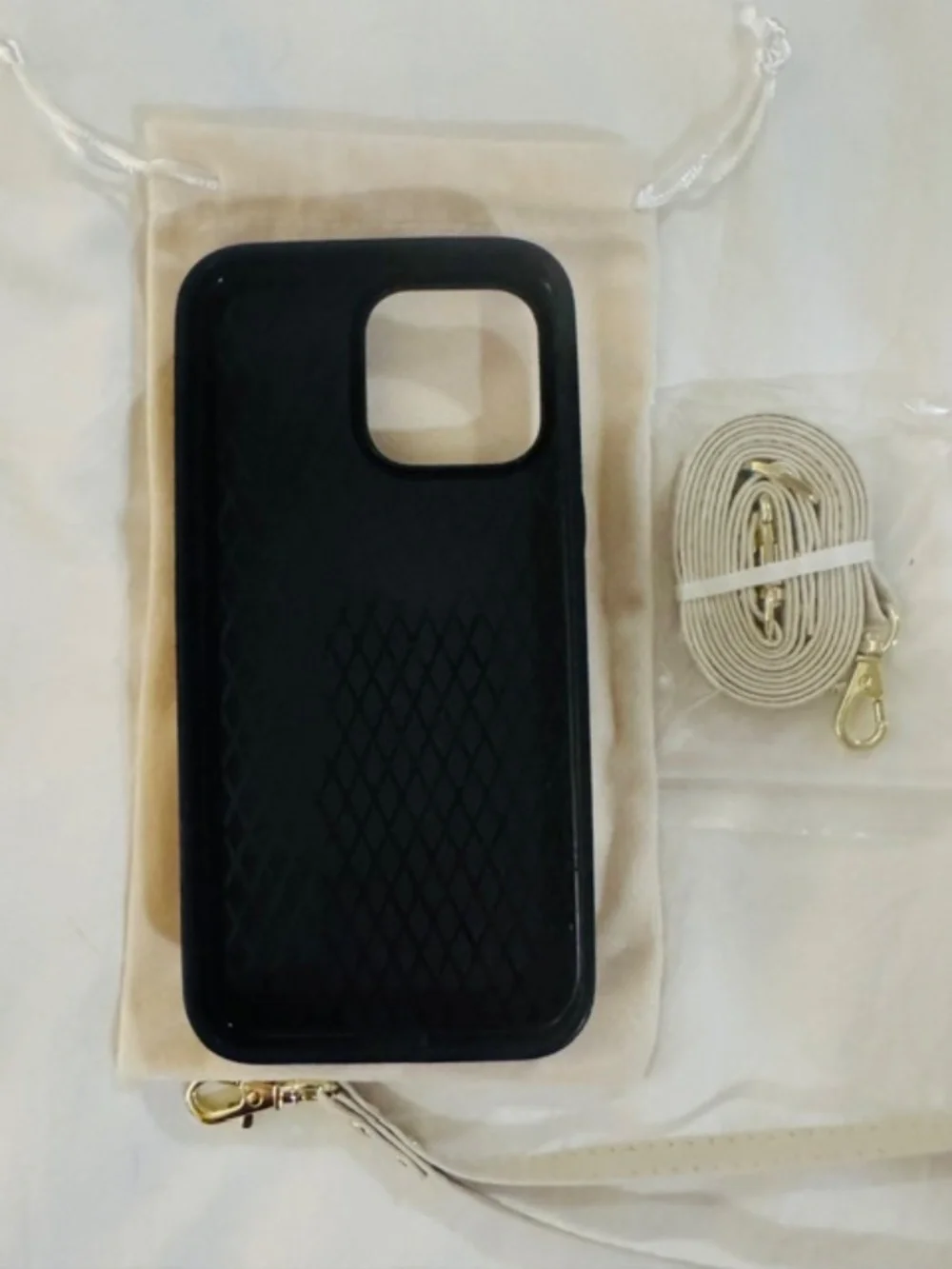 Leather Crossbody iPhone Case wallet w/optional strap and ring/kickstand-NWT